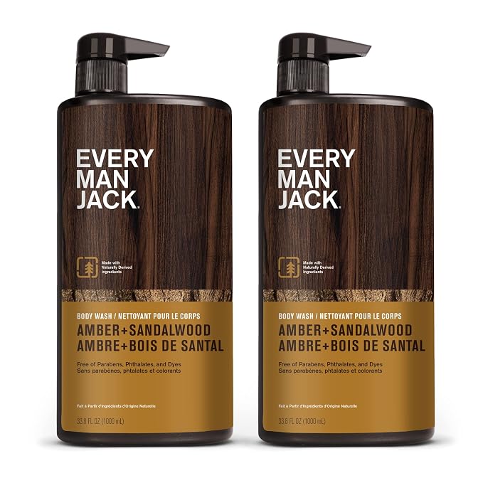 Every Man Jack Nourishing Amber + Sandalwood Mens Body Wash - Image 10