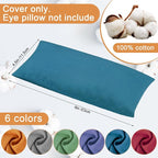 SmoothNovelty 6 Pack Washable Cotton Eye Pillow Case Removable Unscented - Image 2