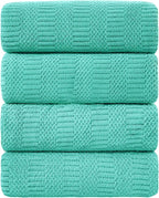 Ycosy 4 Pack Extra Large Microfiber Bath Towels Set, 35x70 inches, Less Lint by Ycosy