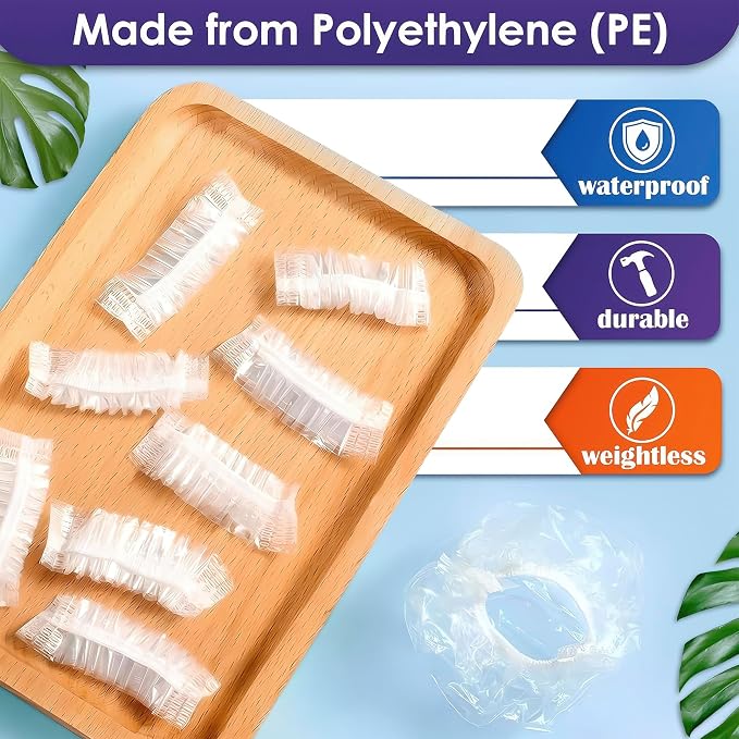 200 Pcs Ear Covers for Shower – 1.97x0.7" Disposable Ear Covers for Hair Dye - Image 3