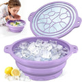 Face Ice Bath Bowl with Built-in Ice Tray, Collapsible Silicone Face Ice Plunge by Dtuoen