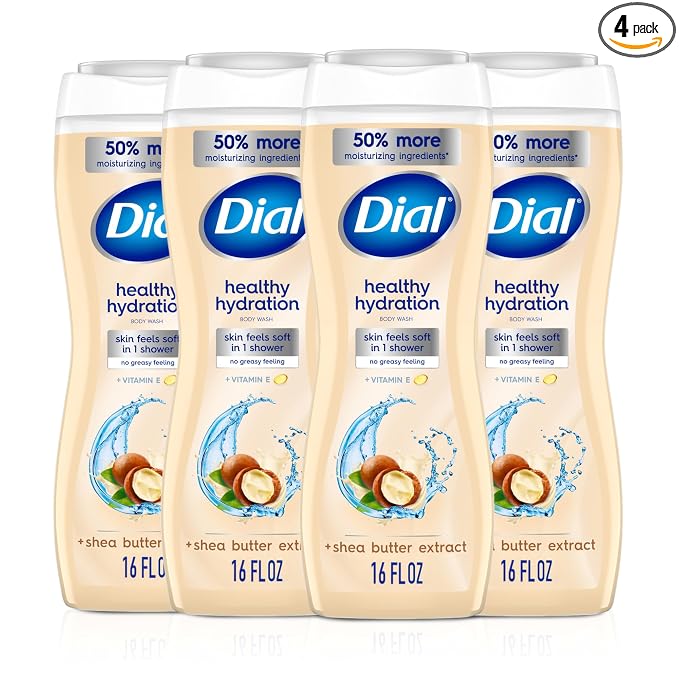 Dial Body Wash, Healthy Hydration, Shea Butter Extract + Vitamin E, 16 fl oz by DialSoap