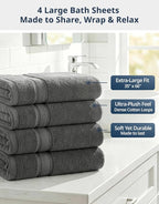 LANE LINEN Large Bath Towels - Image 4