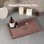 Karibiber Marble Vanity Tray, 11.8in Sandstone Bathroom Kitchen Tray - Image 5
