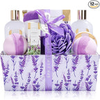 Spa Luxetique Gift Baskets for Women Lavender Spa Gifts for Women 12 Pcs by spaluxetique