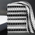 4 Piece Bath Towel Black Oversized Bath Sheet 35"x70" Bathroom Towel Extra by MAGGEA