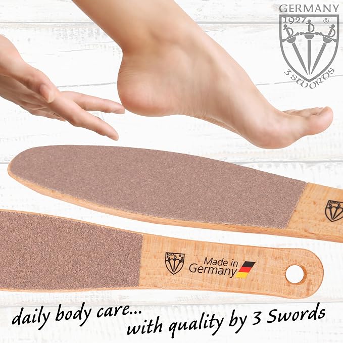 3 Swords Germany Brand Quality Foot File Made from German Beech Wood, Two-Sided - Image 5