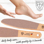 3 Swords Germany Brand Quality Foot File Made from German Beech Wood, Two-Sided - Image 5