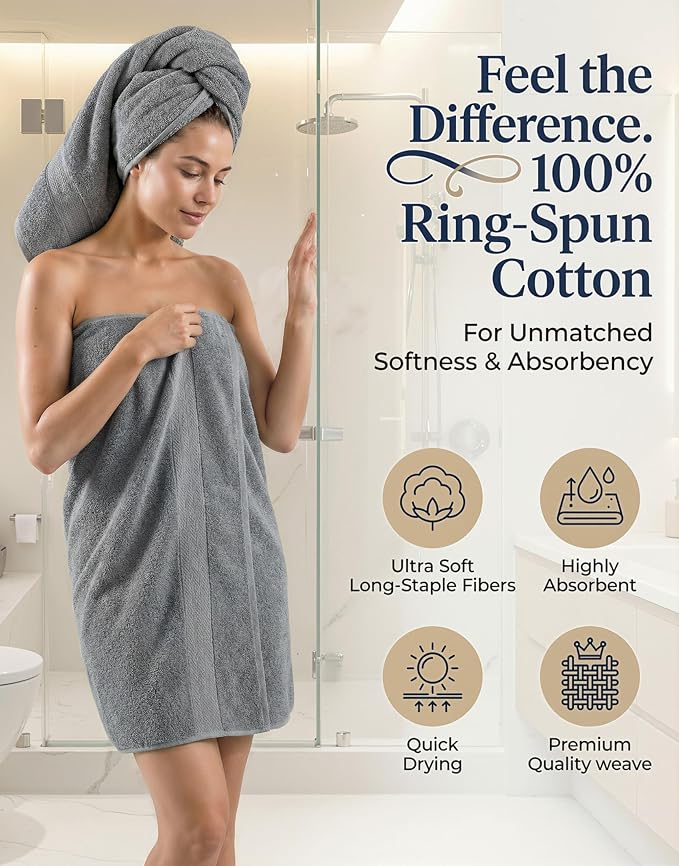 LANE LINEN Luxury 24 PCs Bath Towels Set - Image 2