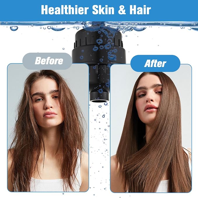 2 Pack Shower Head Filter for Hard Water, Fluoride & Heavy Metals, Universal - Image 6