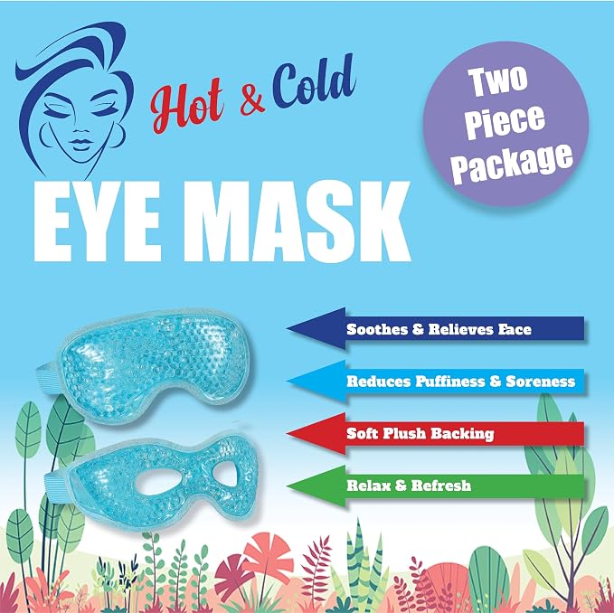 USA Merchant - 2PCs Cold & Hot Eye Therapy Mask, Cooling Eye Mask - Image 2