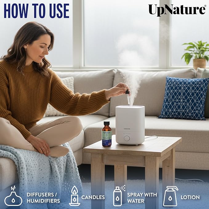 UpNature Breathe Essential Oils Blend Breath Relief Eucalyptus and Menthol Blend - Image 5