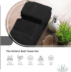 100% Cotton Bath Towel Set of 24-6 Bath Towels, 6 Hand Towels, 12 Wash Cloths - Image 3