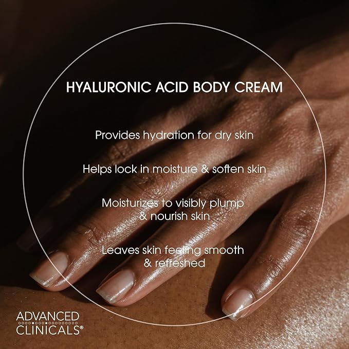 Advanced Clinicals Retinol Body Cream + Hyaluronic Acid Moisturizer 2pc - Image 8