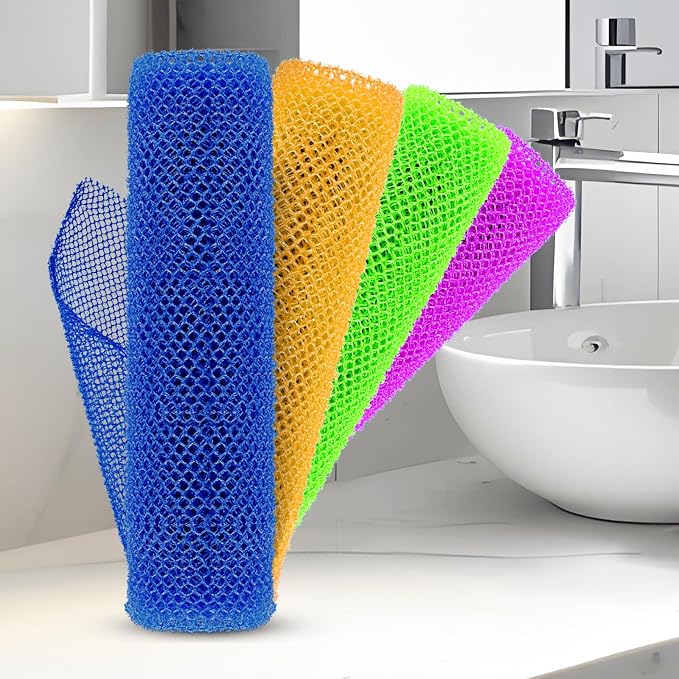4 Pieces African Net Sponge for Deep Exfoliation – African Net Sponge Authentic - Image 6