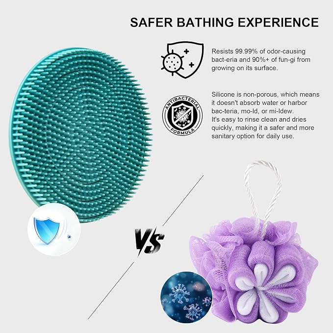 INNERNEED Food Grade Silicone Body Scrubber Gentle Exfoliating Brush - Image 5