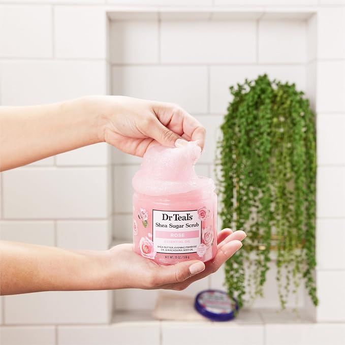 Dr Teal's Shea Sugar Body Scrub, Rose - Image 6