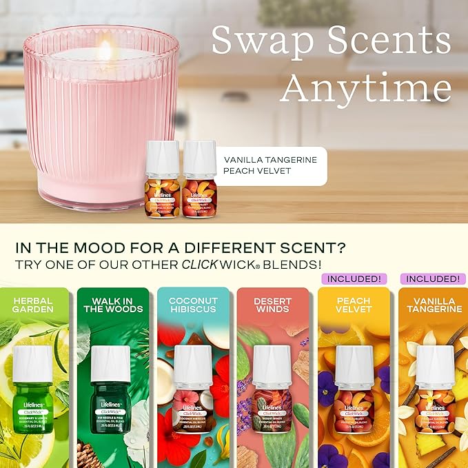 Lifelines Flameless Candle Aromatherapy Essential Oil Diffuser - Image 4