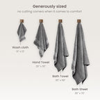 BIOWEAVES 100% Organic Cotton 700 GSM Plush 6-Piece Towel Set GOTS Certified - Image 7