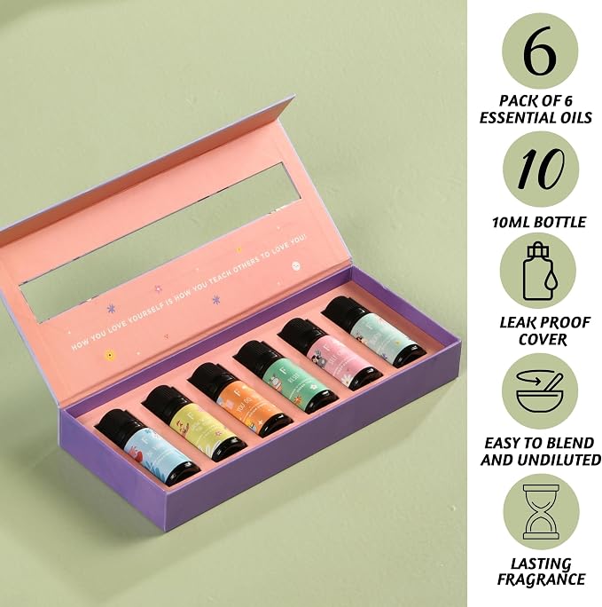 Folkulture Essential Oils Set | 6 Relaxing Fragrance Oils - Image 2