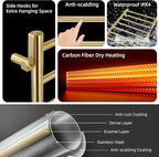 P&Dlusir Towel Warmer, Heated Towel Rack - Image 4