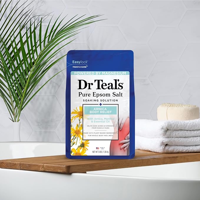 Dr Teal's Epsom Salt Magnesium Soak, Arnica Body Relief - Image 6