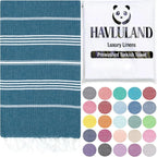 HAVLULAND Turkish Beach Towels, Oversized 40"x72" Turkish Bath Towel, Highly by Havluland