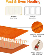 WOOMER Extra Large Heating Pad, Electric Heating Pad - Image 3