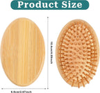 Bamboo Brush for Hair Growth, Natural Wooden Scalp Brush Mini Hair Scalp - Image 4