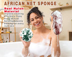 2 Pack African Net Sponge Exfoliating Body Scrubber Bath Sponge - Image 3