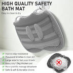 Shower Foot Scrubber Mat XL, Silicone Feet Toes Massage Cleaner -Upgraded Long - Image 6