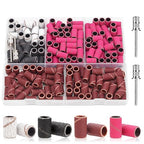 190 Pcs Sanding Bands for Nail Drill, 80/120/180/240 Grits Nail Sanding Bands by Unknown