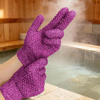 Evridwear Exfoliating Dual Texture Bath Gloves - Image 6