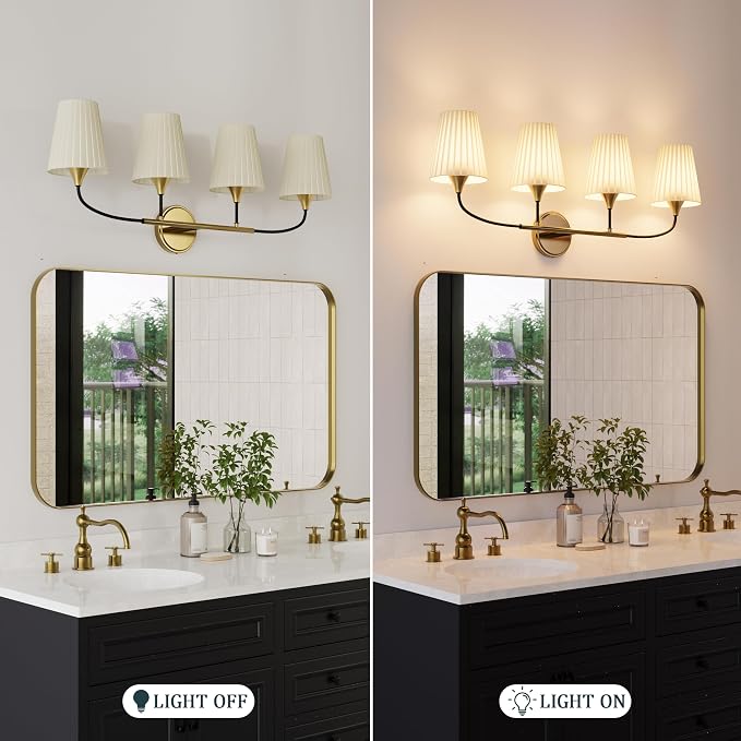 4-Light Bathroom Light Fixtures, Modern Light Fixture - Image 8