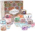 YOROXRG 36 Pack Multicolored Scented Candles Gifts Soy Wax Travel Tin Jar by YOROXRG