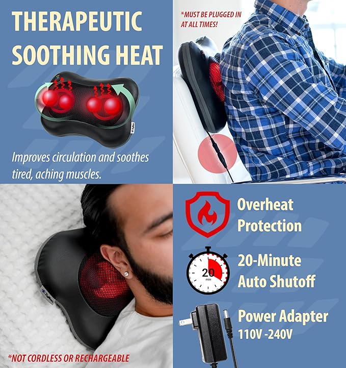 Zyllion Shiatsu Back and Neck Massager - Image 4