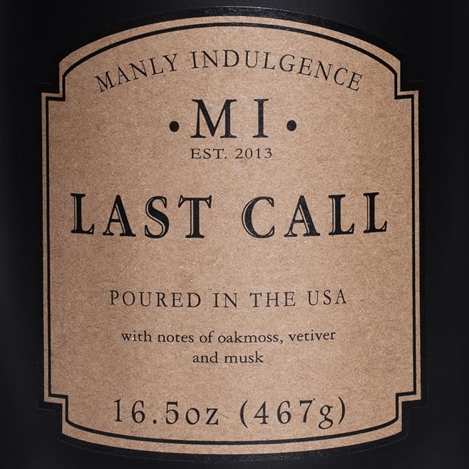 Manly Indulgence Last Call Scented Candles - Image 5