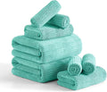 8 Piece Bath Towel Set-2 Oversized Bath Sheets, 2 Hand Towels, 4 by Ycosy