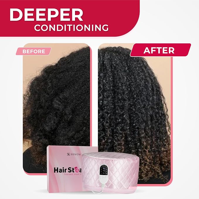 SISWOW Thermal Steamer Cap for Great Deep Conditioning - Image 2