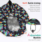 2 Pack Satin Lined Bouffant Scrub Caps - Image 3