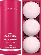 Magnesium Rose Vanilla Bath Bomb Mega Foaming Bubbles Infused - Image 8