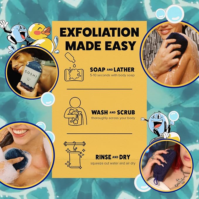 GOSHI Exfoliating Shower Sponge - Image 7