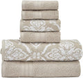 Modern Threads Amaris 6-Piece Reversible Yarn Dyed Jacquard Towel Set by ModernThreads