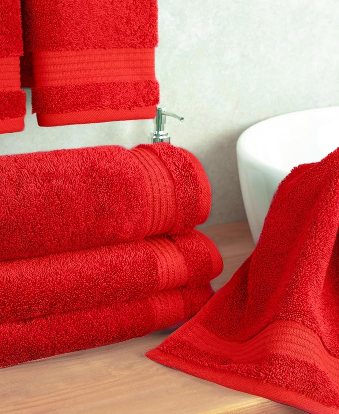 Cotton Paradise Hand Towels for Bathroom, 100% Cotton Turkish 4 Piece Hand - Image 2