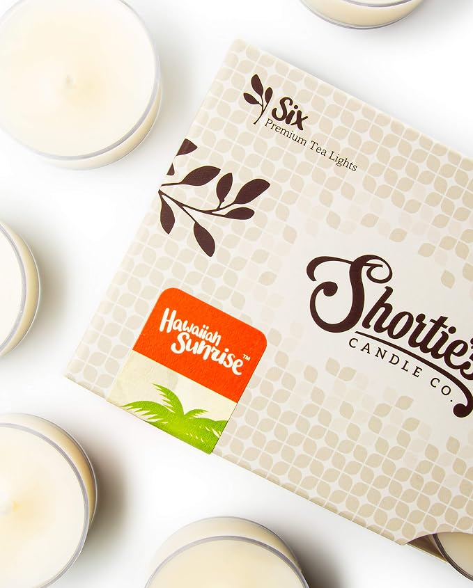 Shortie's Candle Company Hawaiian Sunrise Premium Tealight Candles - Image 4