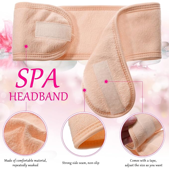 Hoteam 30 Pack Spa Headband Facial Esthetician Hair Wrap - Image 3