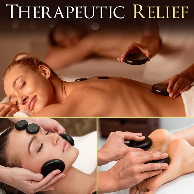 SereneLife Hot Stone Massage Kit Portable Heated Rock Therapy System - Image 6