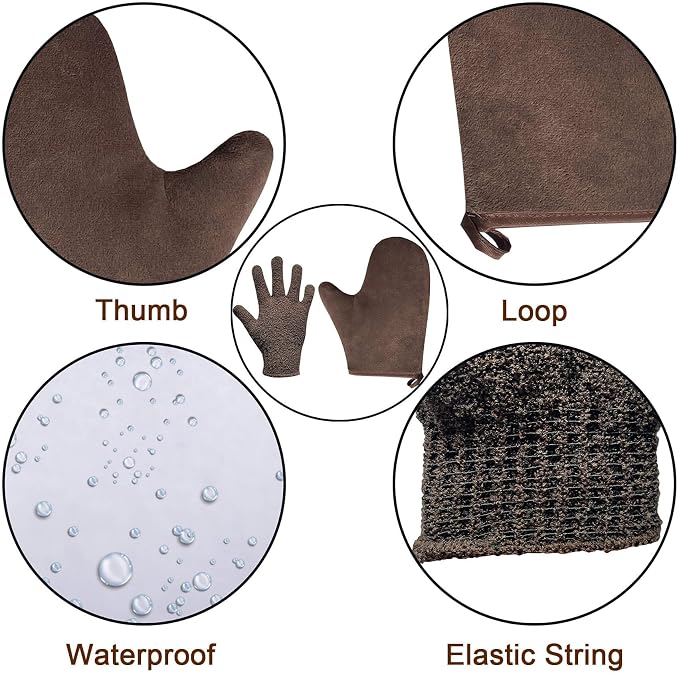 Self Tanning Mitt Kit, Velvety Soft Tanner Mitt and Back Tanning Applicator - Image 4