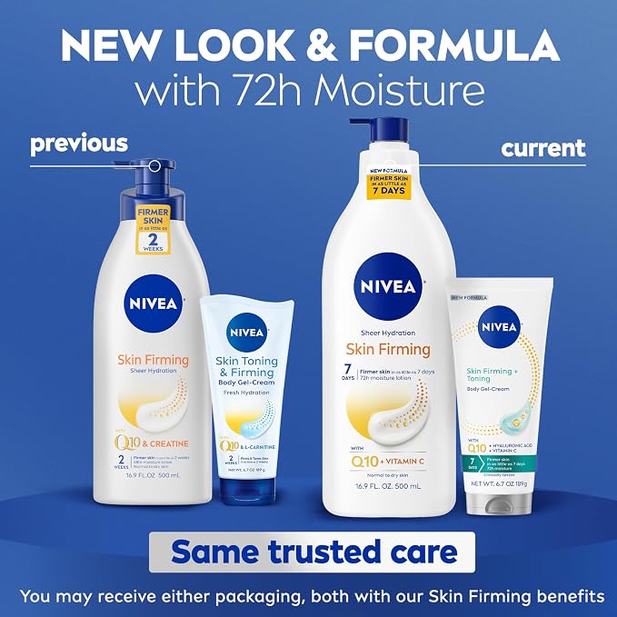 NIVEA Sheer Hydration Skin Firming Body Lotion + Skin Firming & Toning Body Gel - Image 2