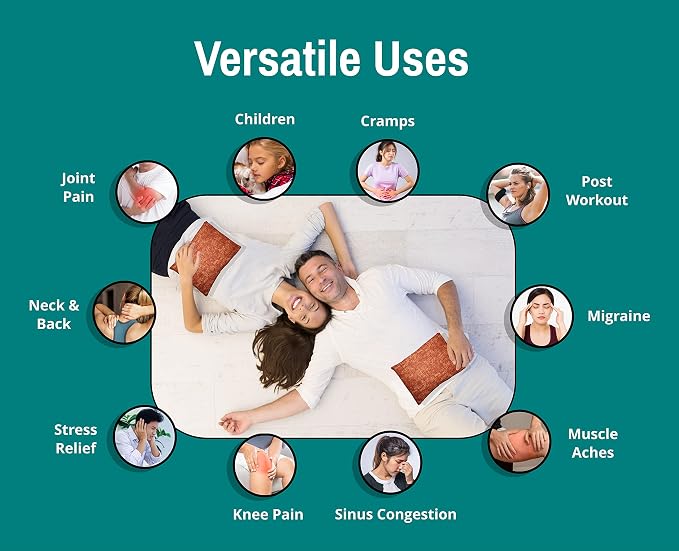 Microwavable Corn Filled Heating Pad and Cold Pack/Washable 100% Cotton Cover - Image 3